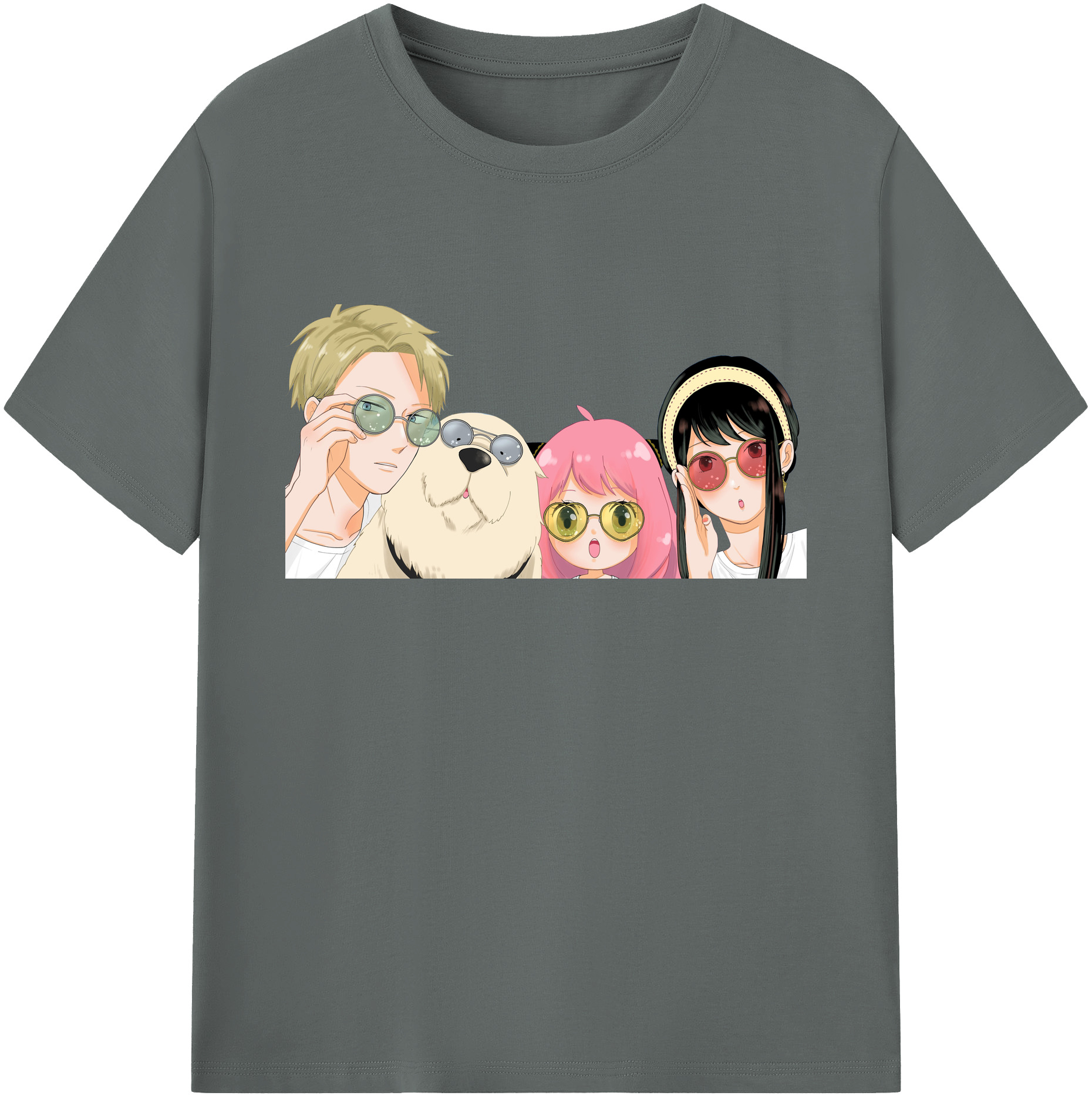 （画像用） SPY×FAMILY间谍家家酒 綿100％ メンズ半袖Tシャツ｜肌触りやわらか＆通気性